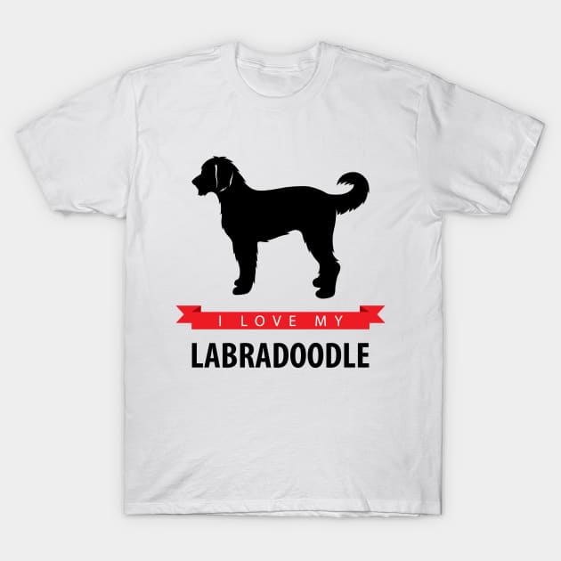 I Love My Labradoodle T-Shirt by millersye